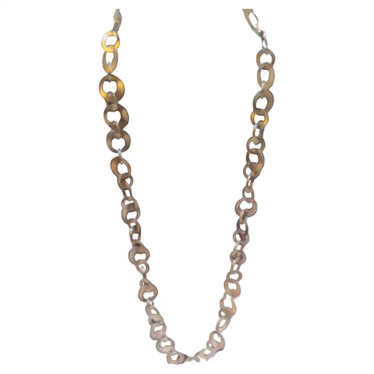 30 inch sterling silver hoop necklace with clasp