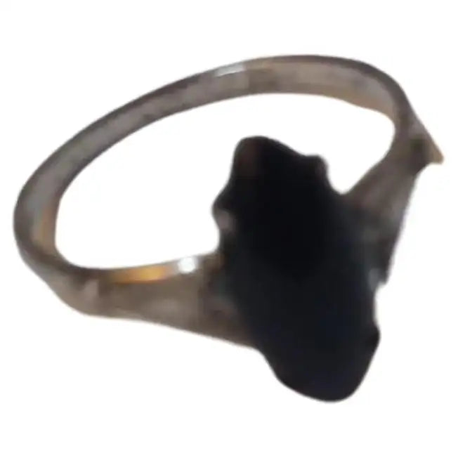 Sterling Silver and Onyx Ring size 8