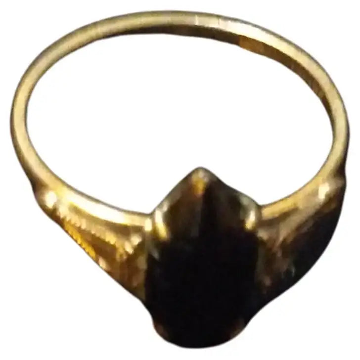 Sterling Silver and Onyx Ring size 8