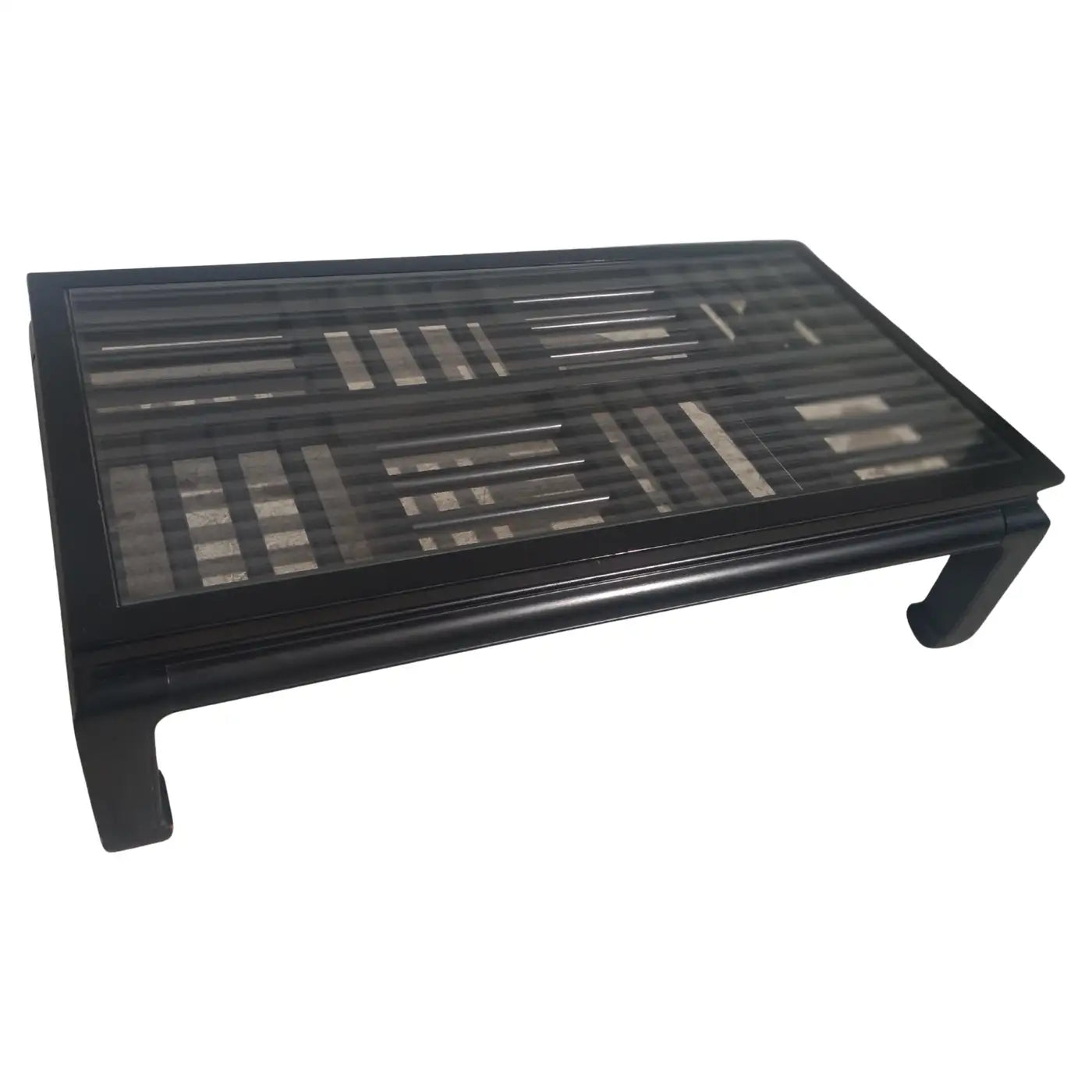 Elegant Ming-style coffee table with fretwork by Century Furniture