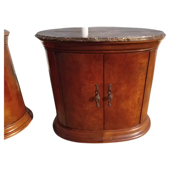 Thomasville Marble top nightstands