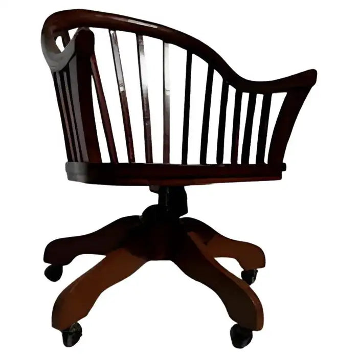 Windsor style swivel adjustable height chair