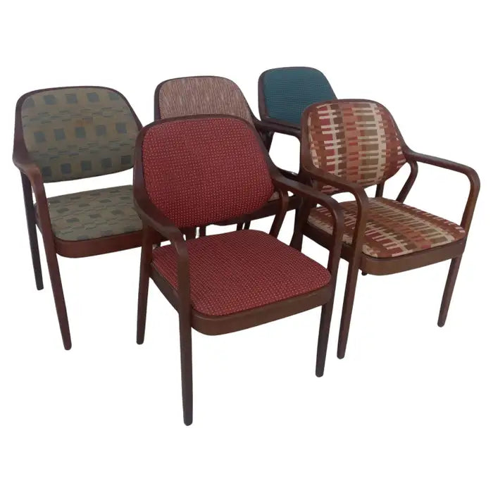29 Don Pettit Bentwood Armchairs for Knoll International