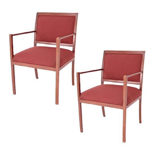 (2) Vintage Ward Bennett Brickel Walnut Arm Chairs (MR5114)