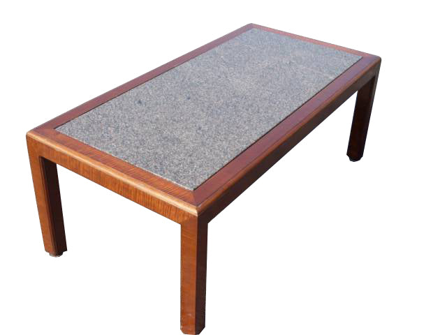 Vintage Mahogany Base Granite Table