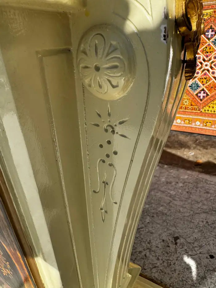 elegant pedestal with ormolu mounts and painted design