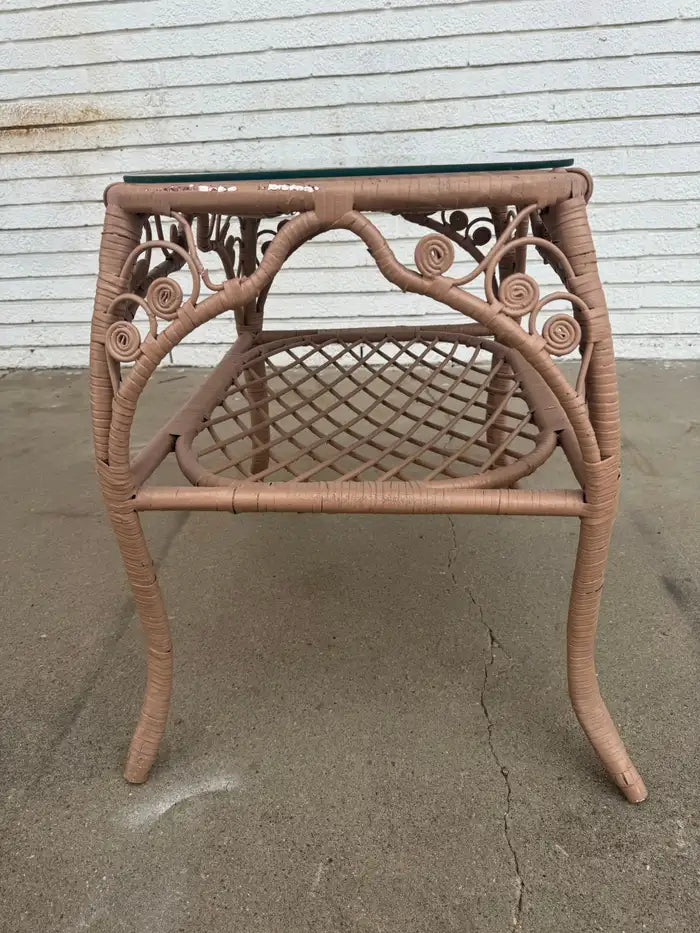 natural rattan end tables for modern home décor