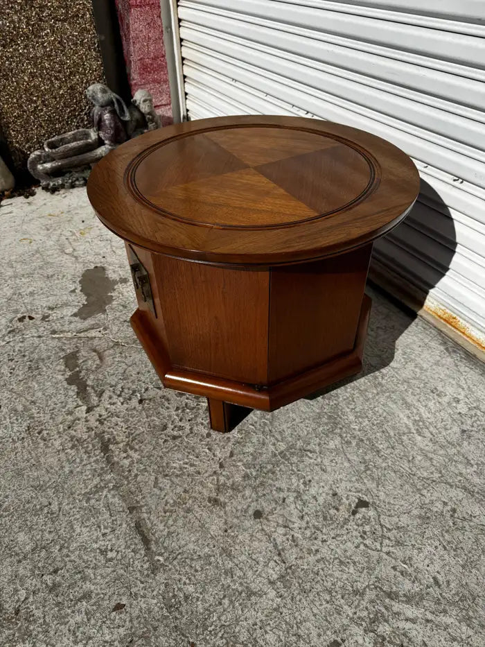 geometric walnut cabinet hexagon shape home decor
