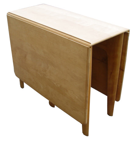 Birch Heywood Wakefield extending dining table with classic mid-century design