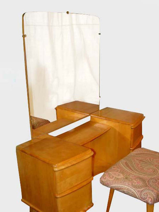 Vintage Heywood Wakefield Miami Group vanity and bench set