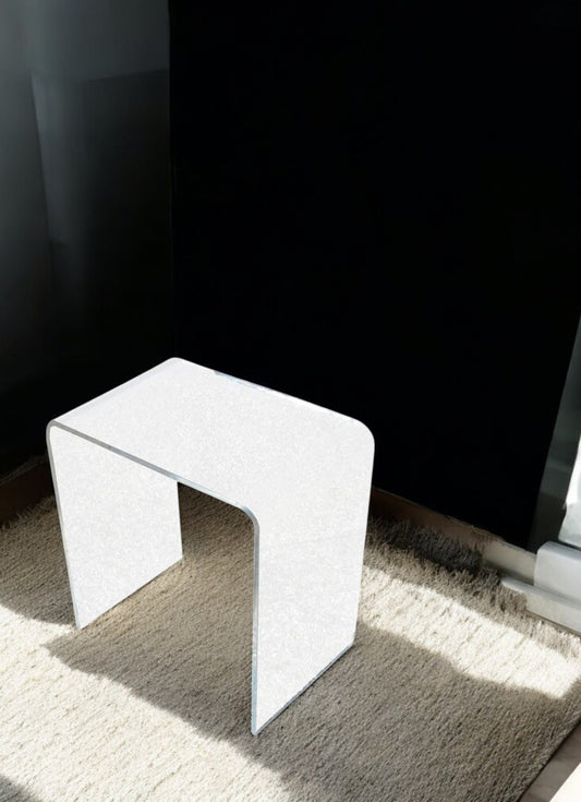 18″ Vintage Lucite Waterfall Side Table