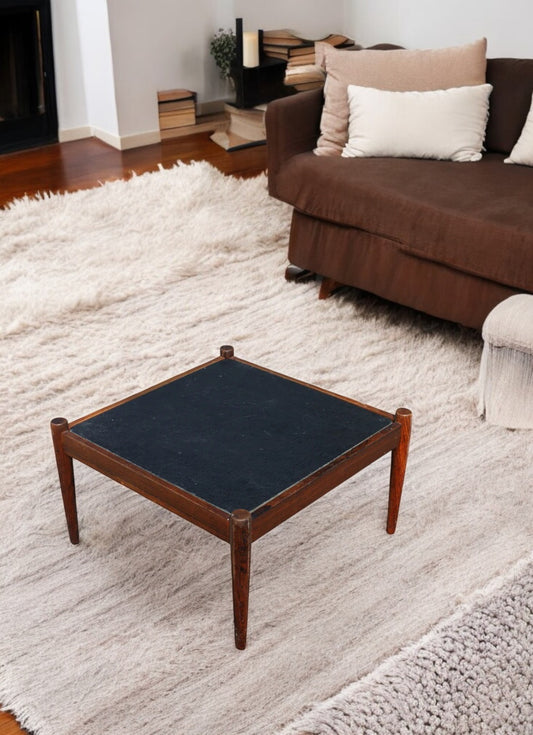 24″ Borge Mogensen Danish Rosewood Slate Coffee Table