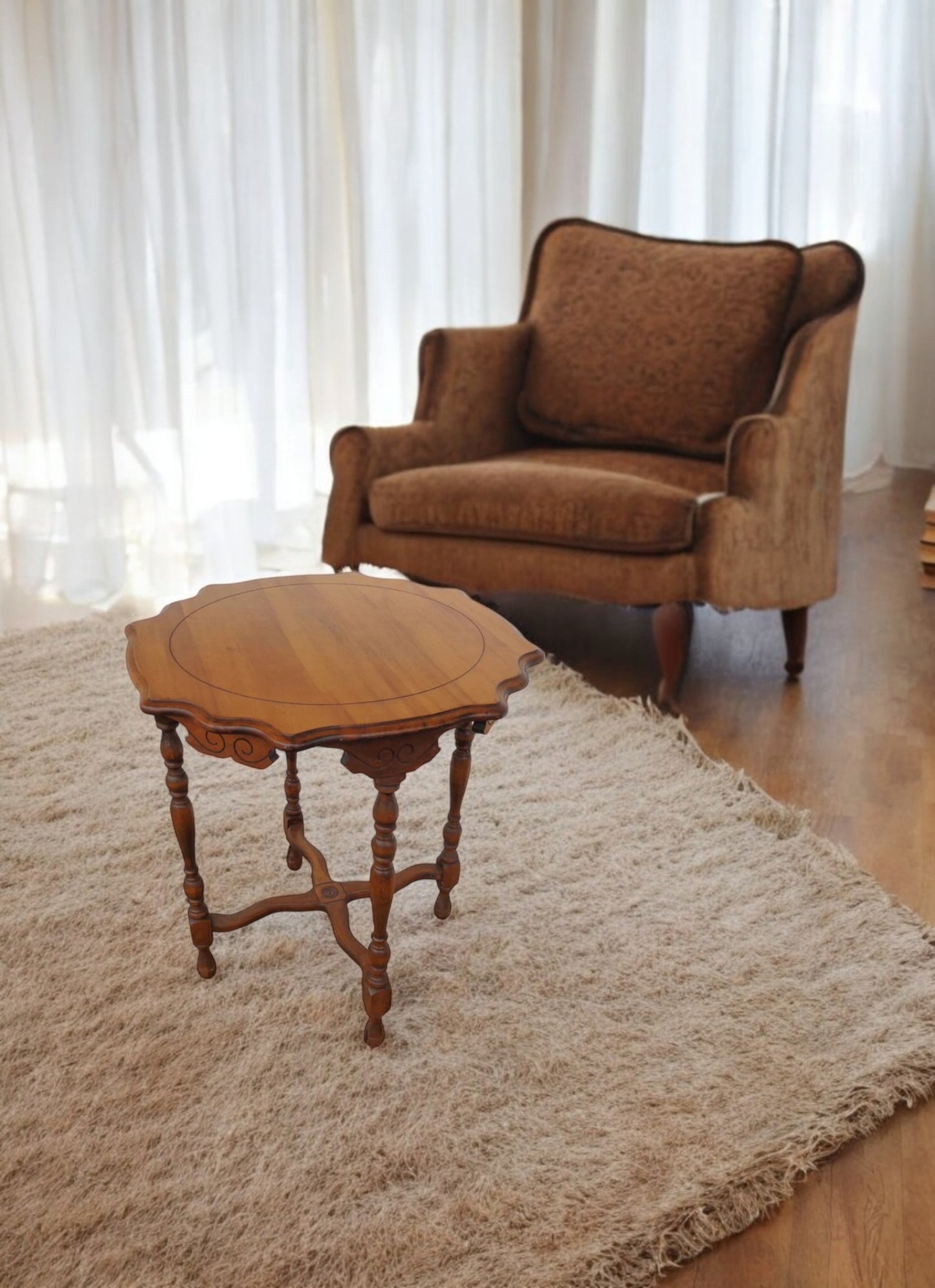 28.5″ Wood Side / Lamp Table
