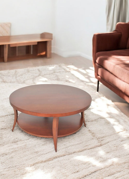36 inches Modern Klismos Two Tier Cocktail Table by Hickory HBF
