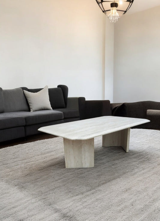 49″ Vintage Mid Century Marble Coffee Table