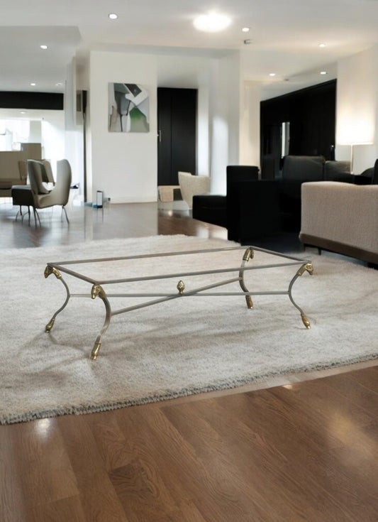 54″x24″ Vintage Metal Brass Coffee Table Base