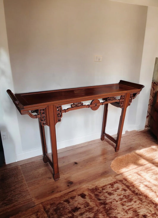 60″ Chinosarie Console in the Style of James Mont