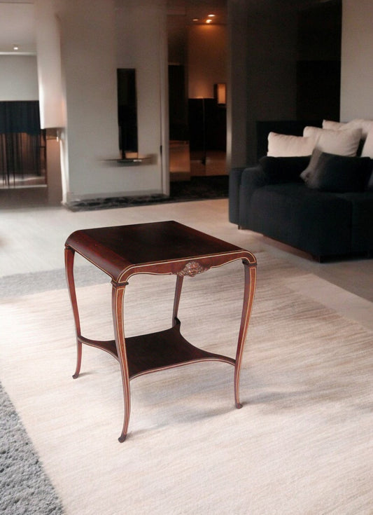 Antique Art Nouveau 2 Tier Table