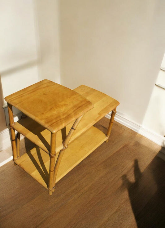 Mid Century Heywood Wakefield Bamboo Side Coffee Table