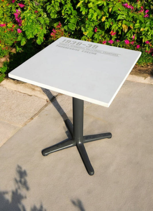 Vintage Unviersity of Texas 1938-39 Progressive Czechs Intramural Volleyball Team Commemorative Table