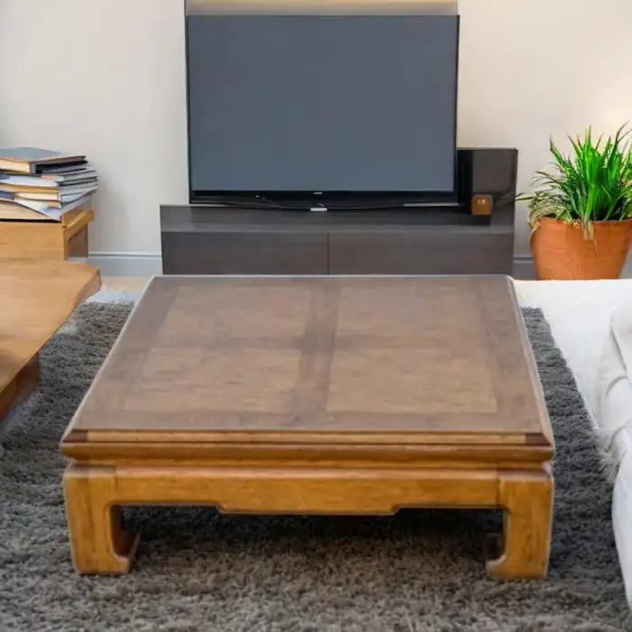 Henredon chin hua style 38” Squared coffee table