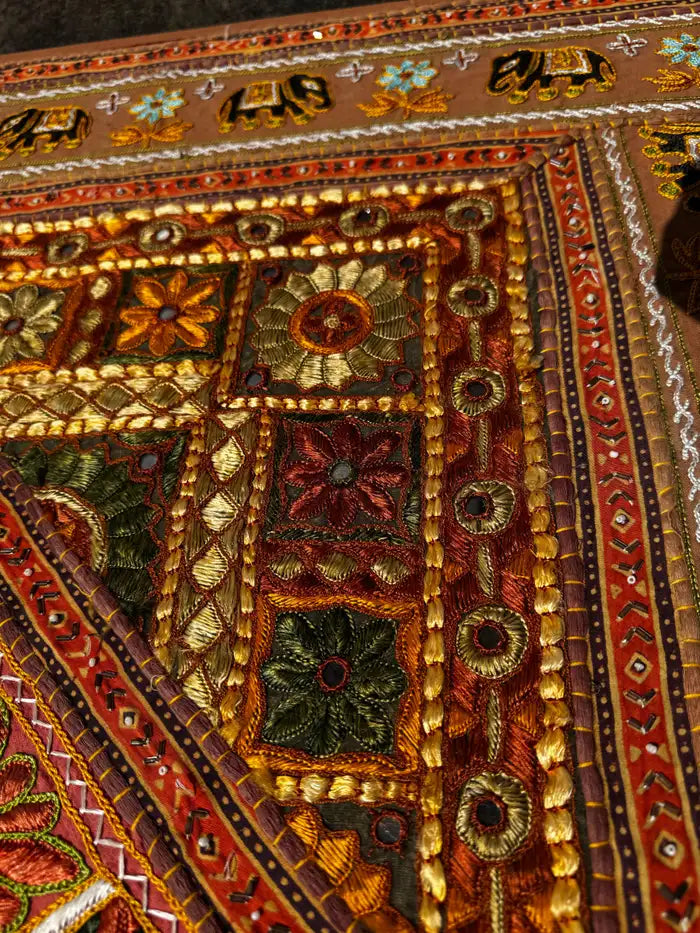 indonesian batik cloth wall decor square tapestry