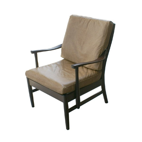 Scandinavian Rosewood Arm Chair Leather