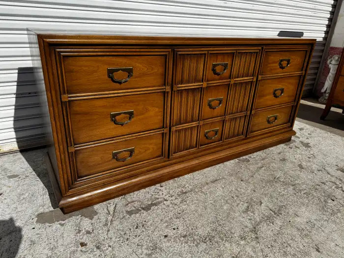 walnut bedroom dresser with mirror storage furniture