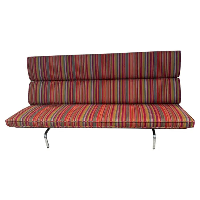 small modern sofa with classic mid century design