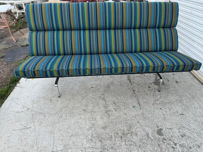 modern upholstered sofa with sleek minimalist frame