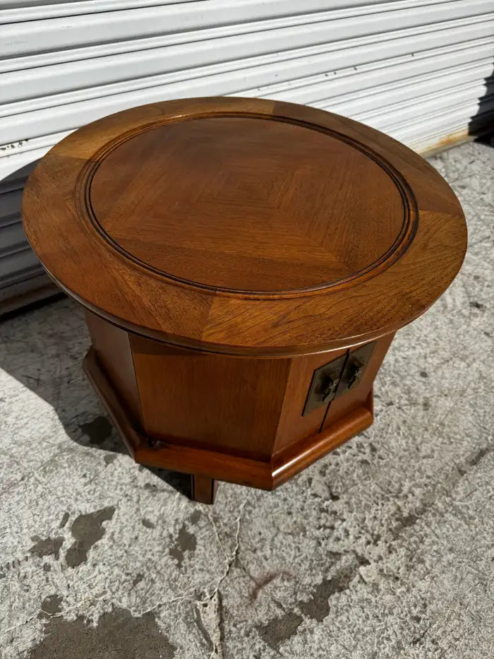 modern-walnut-hexagon-storage-cabinet