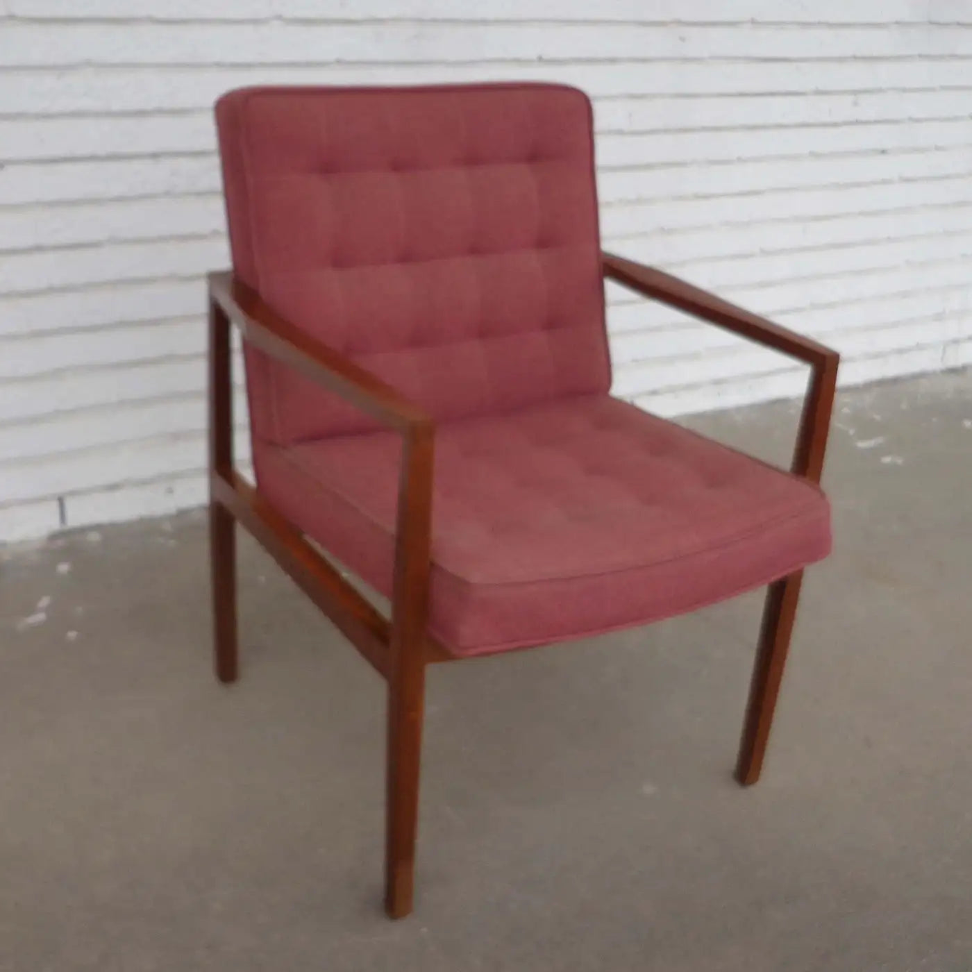 Designer Vincent Cafiero armchair in mid-century style