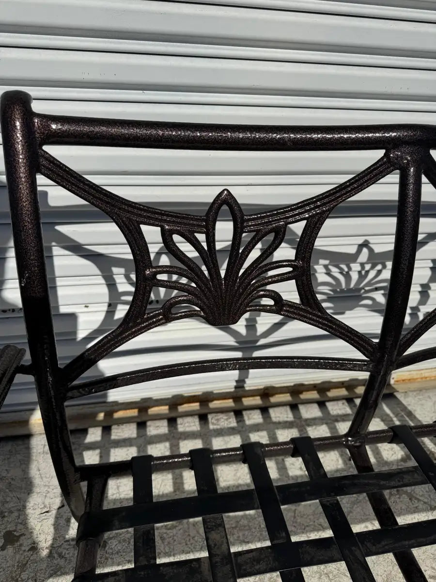 modern patio bench aluminum frame outdoor décor
