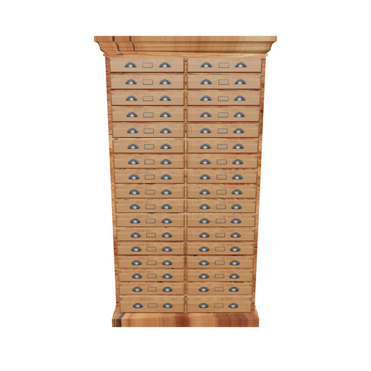 34 Drawer Vintage Card Catalog