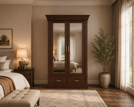 La Luna Armoire W/ Mirrored doors