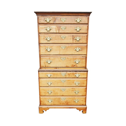 6.5 Late 19th Century English George III Graduated Chest of Drawers