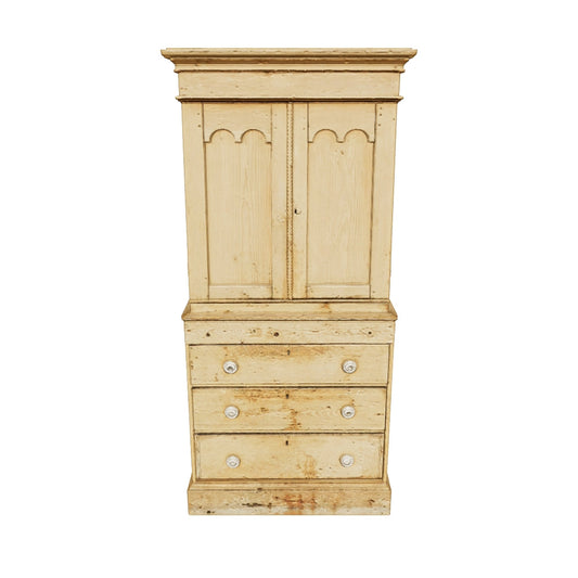 79″ High Pine Linen Press