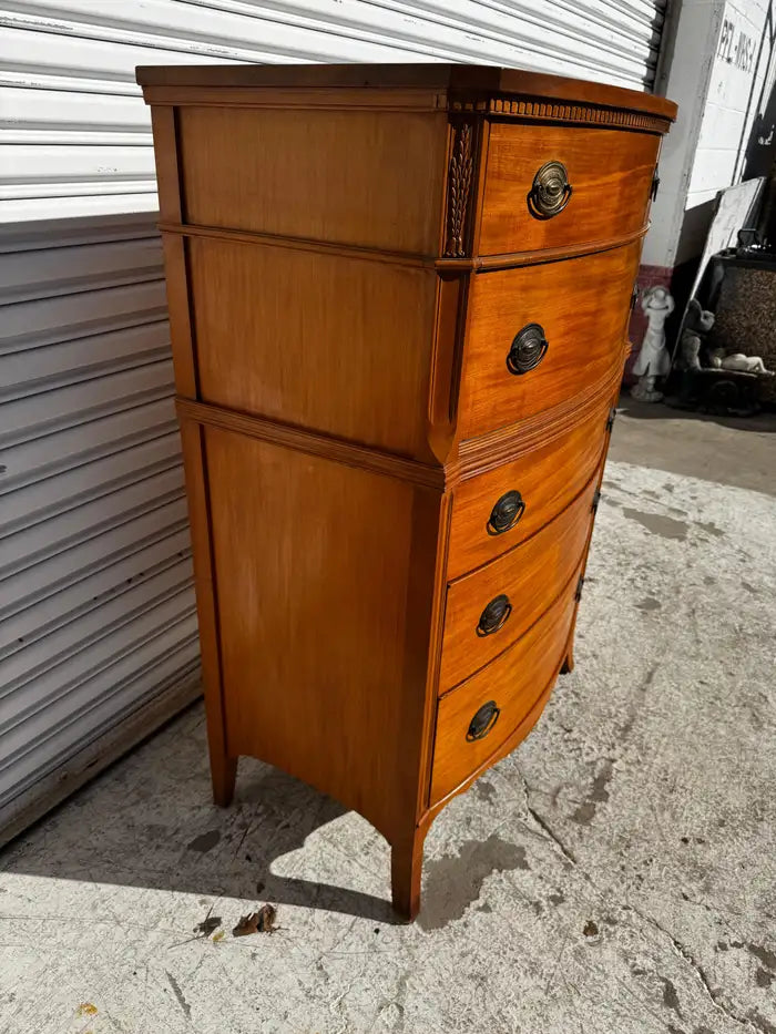 ribbon grain mahogany chest classic wood bedroom furniture