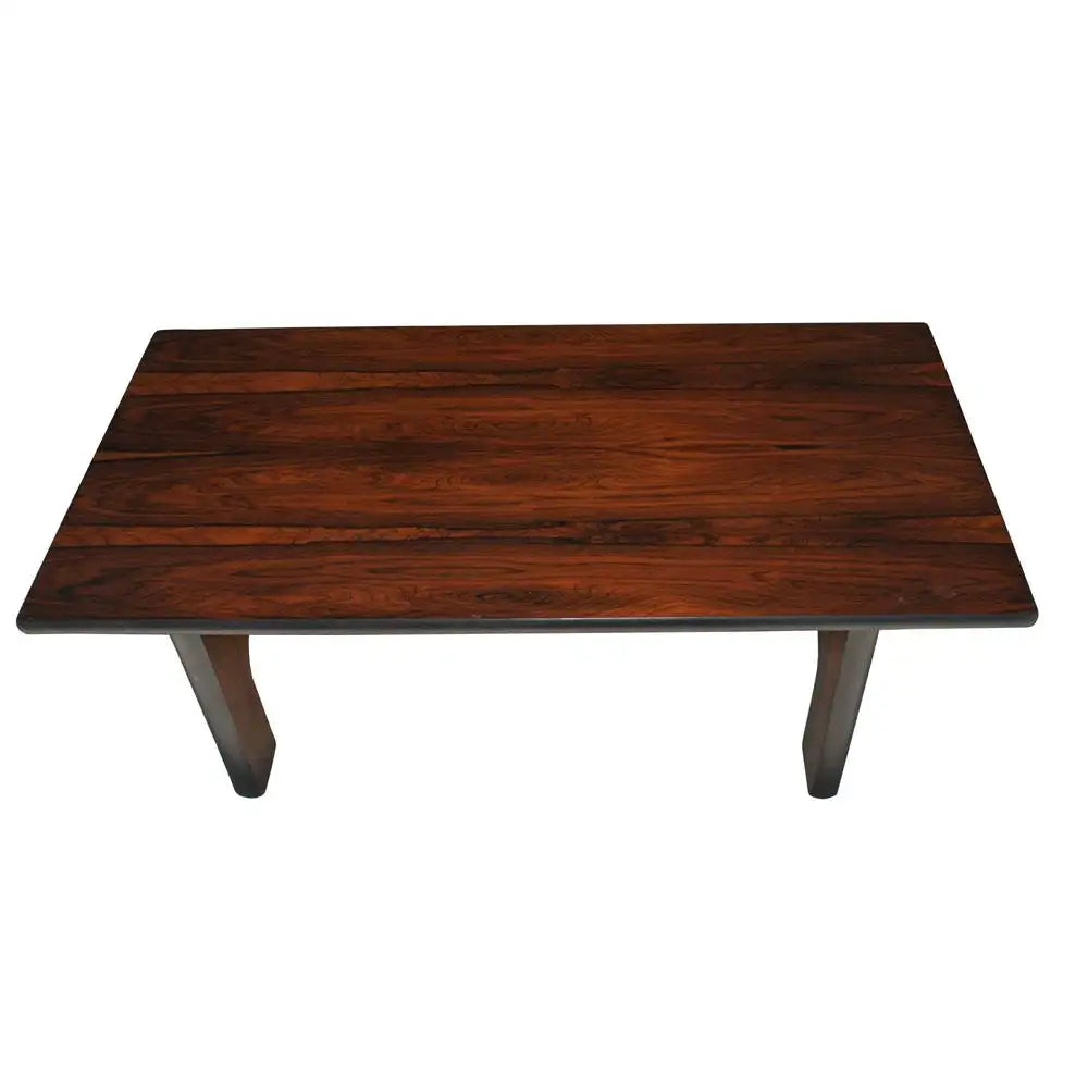 40" Veneer Brazilian Rosewood Coffee Table in the Style of Sergio Rodriques