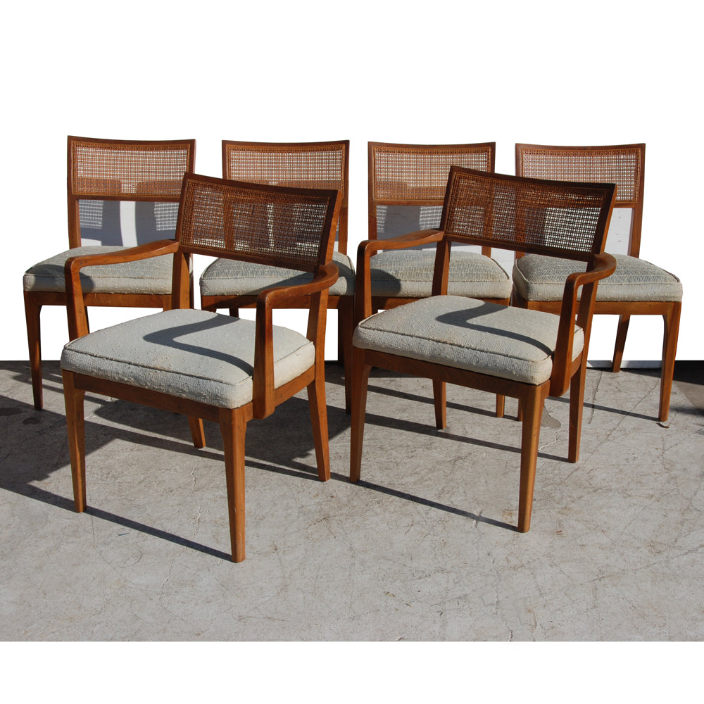 Vintage Mid Century Modern Side Dining Set Chairs