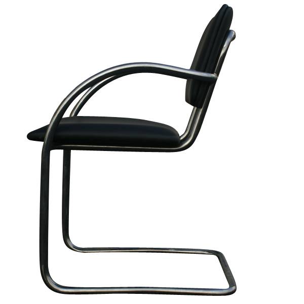 (1) Brno Style Cantilever Leather Chair (MR6790)