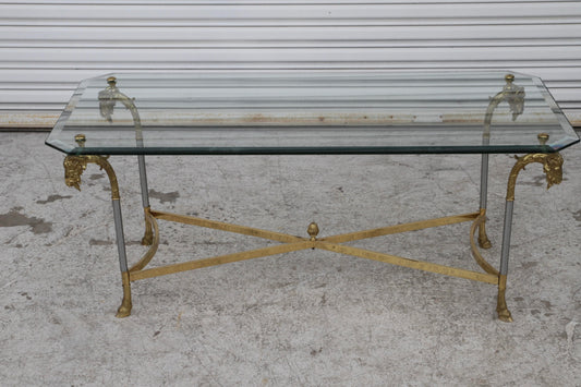 Vintage Ram's Head Coffee Cocktail Table
