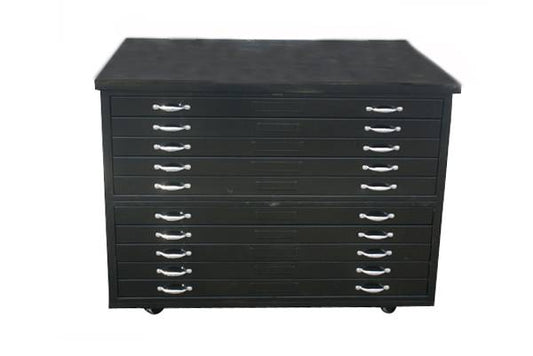 Architectural drafting flat file storage cabinet – vintage blueprint storage from Metro Retro Furniture
