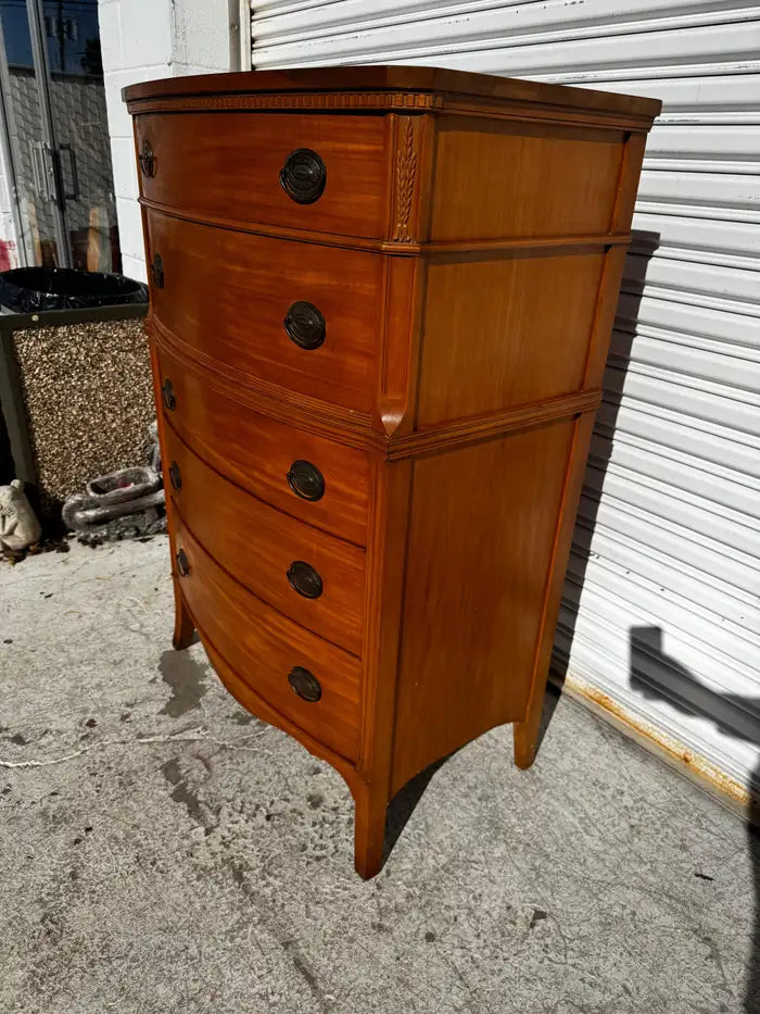 vintage style mahogany chest of drawers storage cabinet