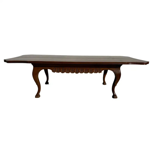 vintage walnut coffee table mid century modern design