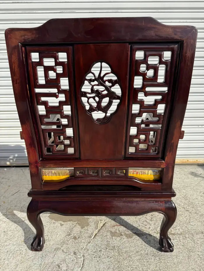 traditional chinese chippendale chair decorative wood frame