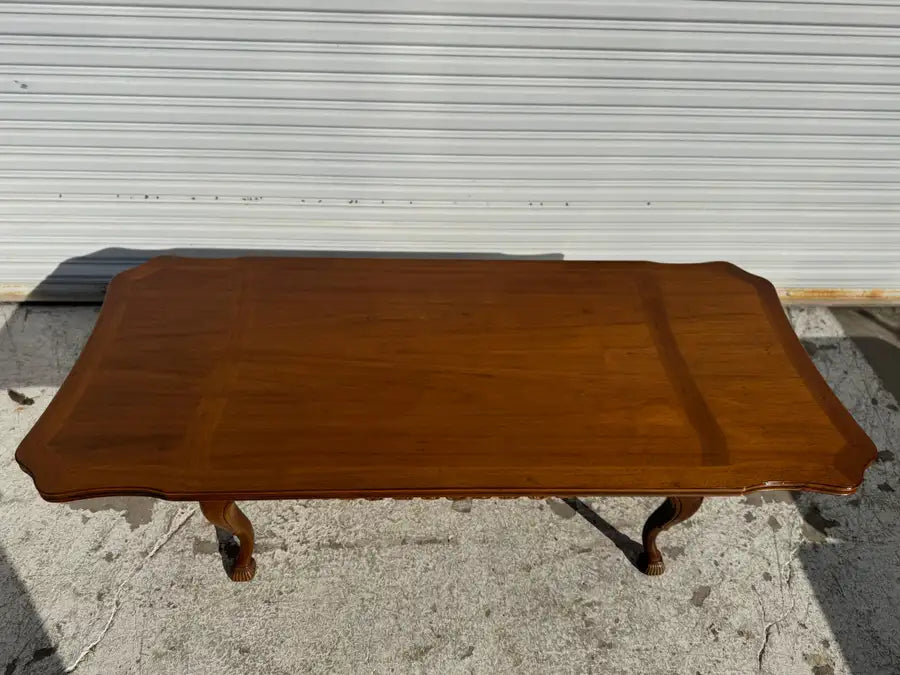 walnut coffee table elegant wood grain detail