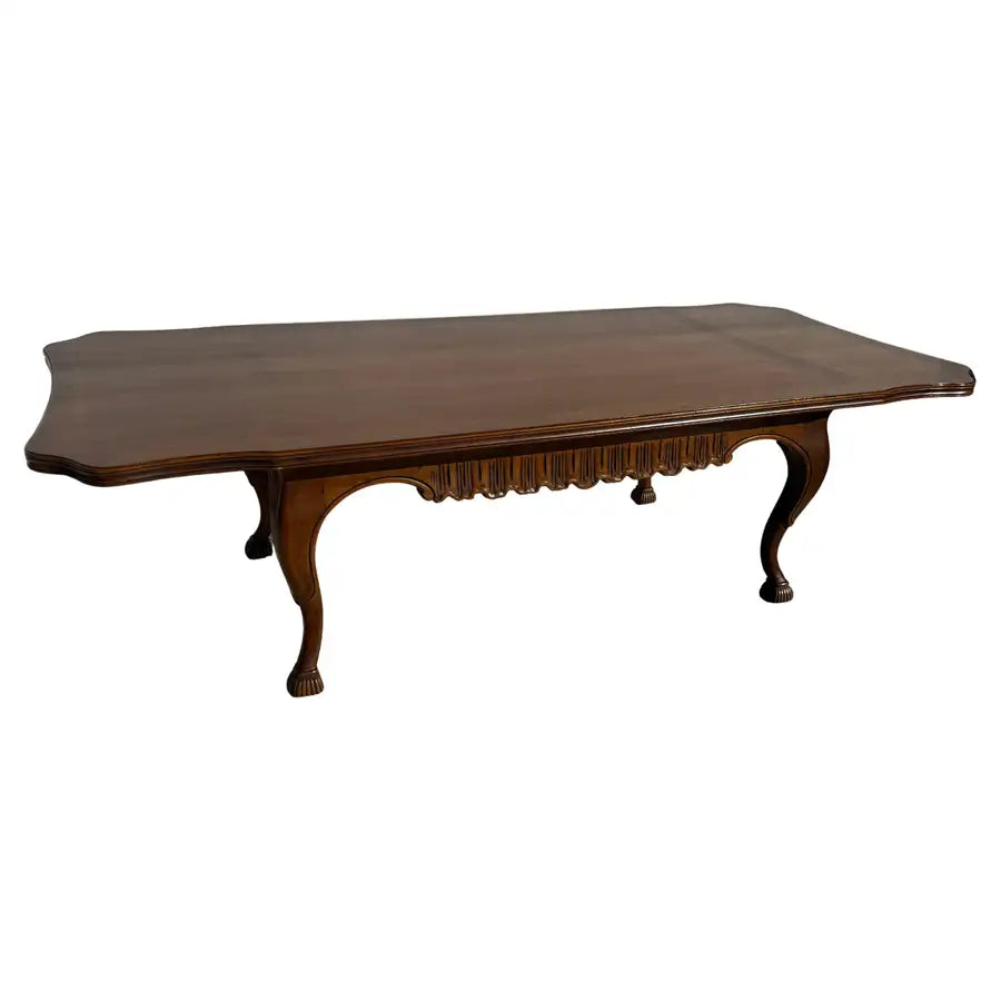 walnut wood coffee table classic living room furniture