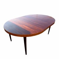 67″ Scandinavian Rosewood Extendable Dining Table
