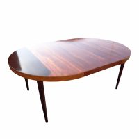 67″ Scandinavian Rosewood Extendable Dining Table